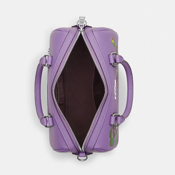 🌸🌿 Coach Rowan Satchel With Rose Print - Picture 5 of 14